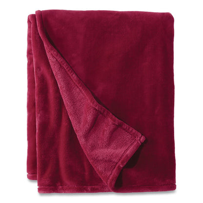 L.L.Bean® Wicket Plush Throw, 50 x 60, Mountain Red (LLB302781440)