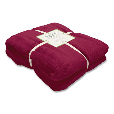 L.L.Bean® Wicked Plush Throw, 60 x 80, Mountain Red (LLB302782440)
