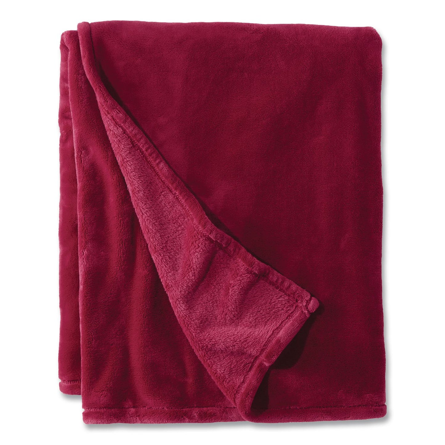 L.L.Bean® Wicked Plush Throw, 60 x 80, Mountain Red (LLB302782440)
