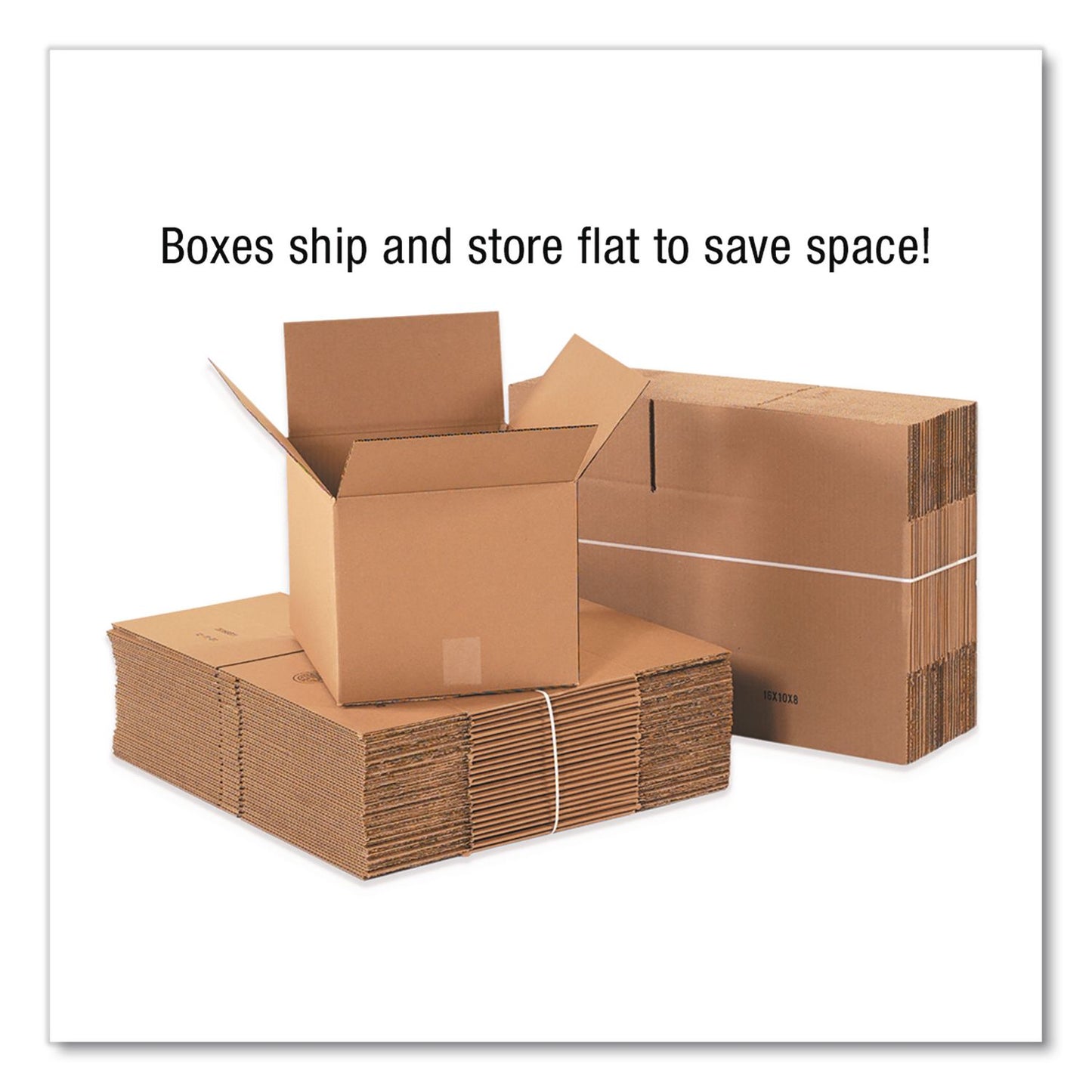 National Brand Shipping Boxes, Regular Slotted Container (RSC), 6" x 8" x 4", Kraft, 25/Bundle (WLB80604)
