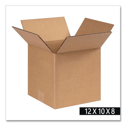 National Brand Shipping Boxes, Regular Slotted Container (RSC), 8" x 8" x 8", Kraft, 25/Bundle (WLB80808)
