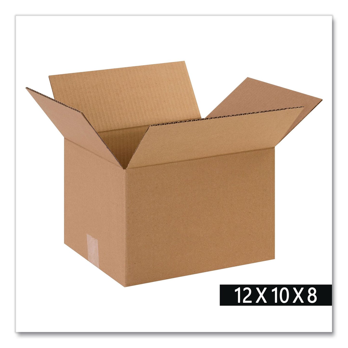 National Brand Shipping Boxes, Regular Slotted Container (RSC), 10" x 12" x 8", Kraft, 25/Bundle (WLB121008)