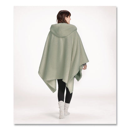 L.L.Bean® Cozy Sherpa Wearable Throw, 58 x 60, Silver Sage (LLB51484649461)