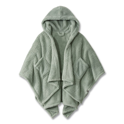 L.L.Bean® Cozy Sherpa Wearable Throw, 58 x 60, Silver Sage (LLB51484649461)
