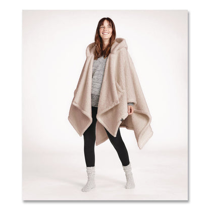 L.L.Bean® Cozy Sherpa Wearable Throw, 58 x 60, Heritage Tan (LLB51484652888)