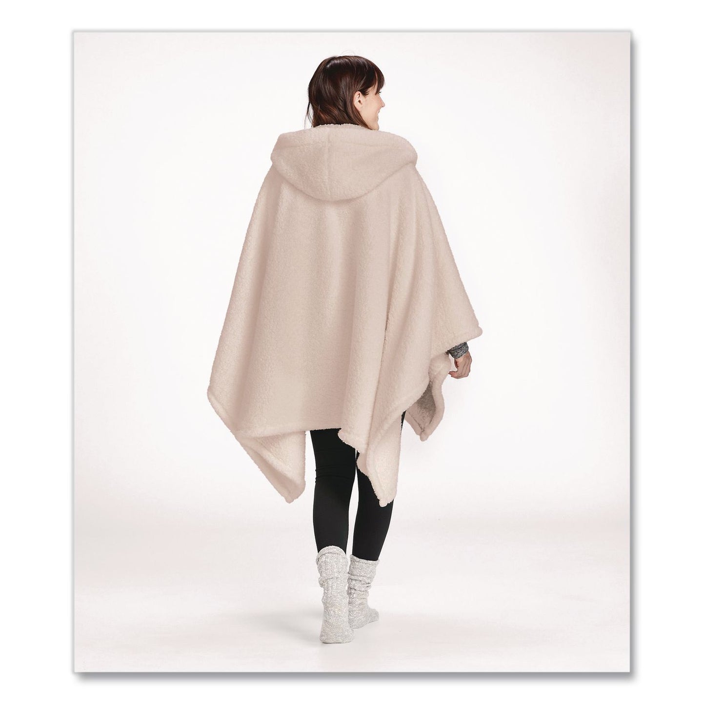 L.L.Bean® Cozy Sherpa Wearable Throw, 58 x 60, Heritage Tan (LLB51484652888)