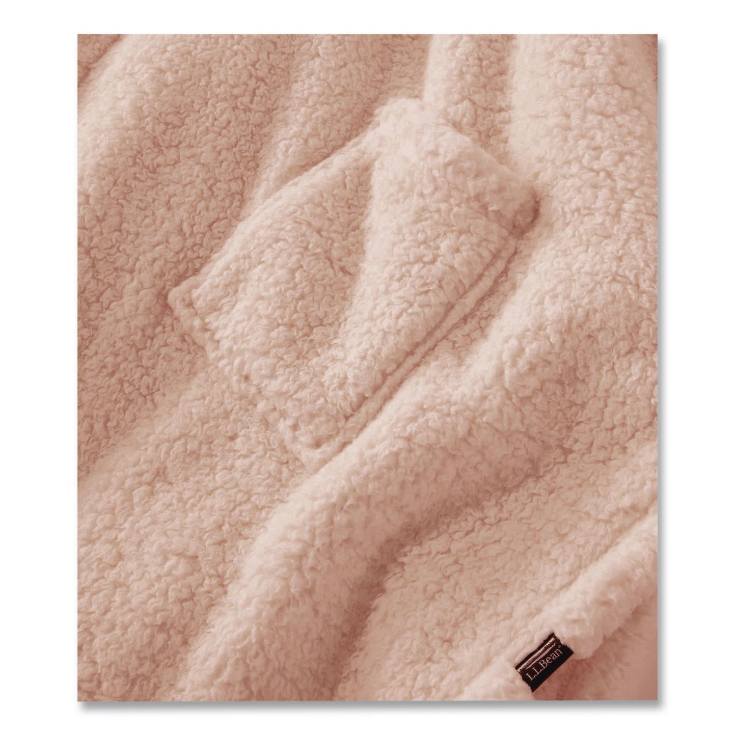 L.L.Bean® Cozy Sherpa Wearable Throw, 58 x 60, Heritage Tan (LLB51484652888)