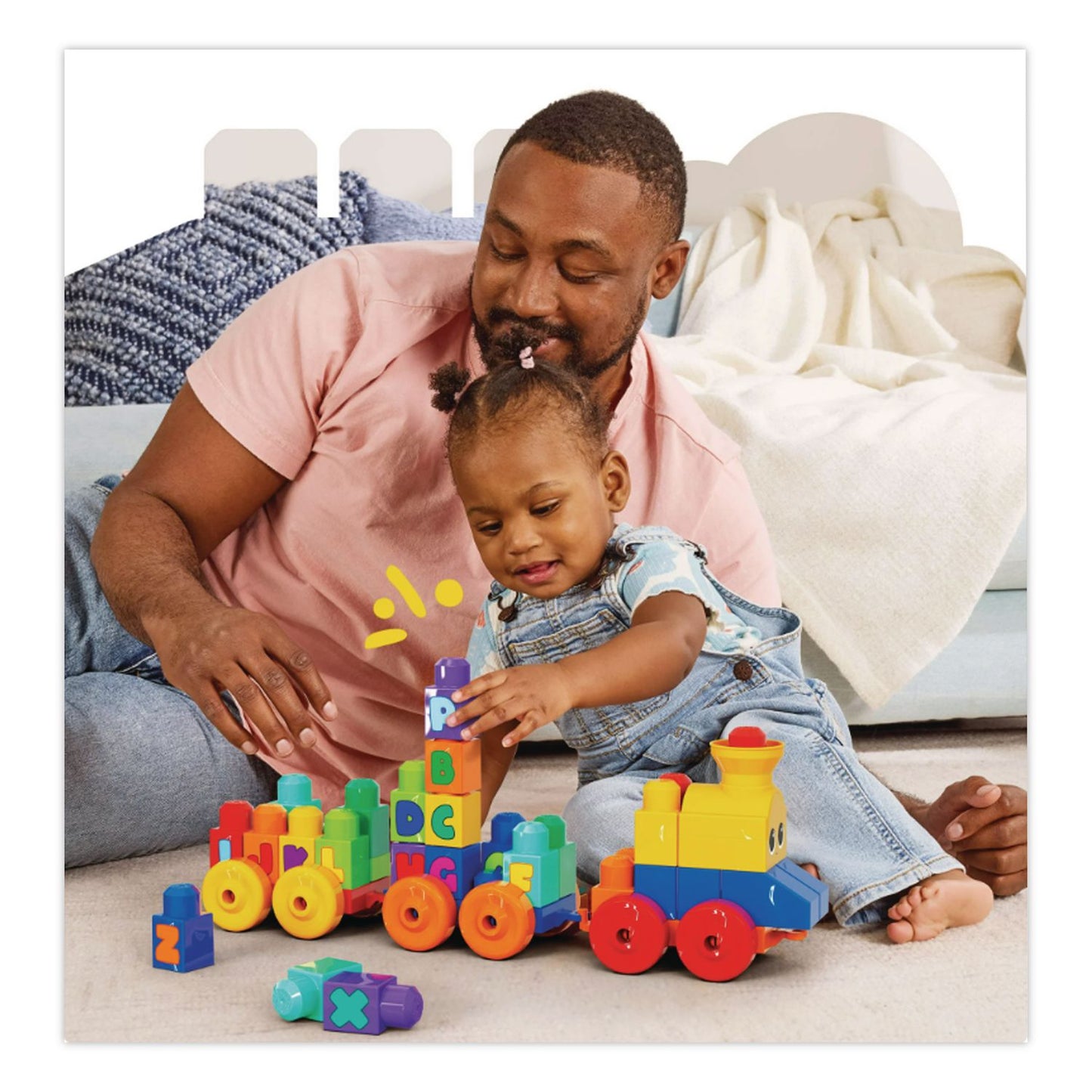 Mattel MEGA BLOKS ABC Musical Train, Preschool, 46 Pieces (MTTFWK22)