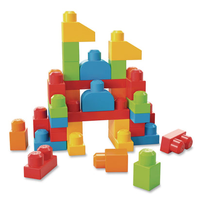Mattel MEGA BLOKS Let's Build It, Ages 1 to 3, 40 Pieces (MTTHKN40)