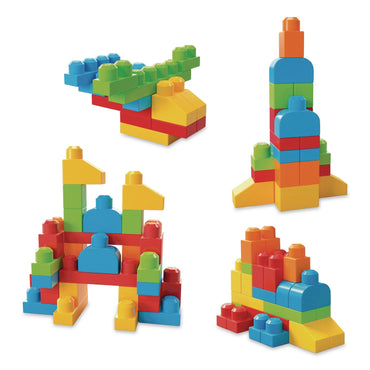 Mattel MEGA BLOKS Let's Build It, Ages 1 to 3, 40 Pieces (MTTHKN40)