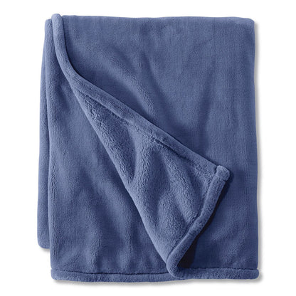 L.L.Bean® Wicked Plush Throw, 50 x 60, Bayside Bue Heather (LLB3027815845)