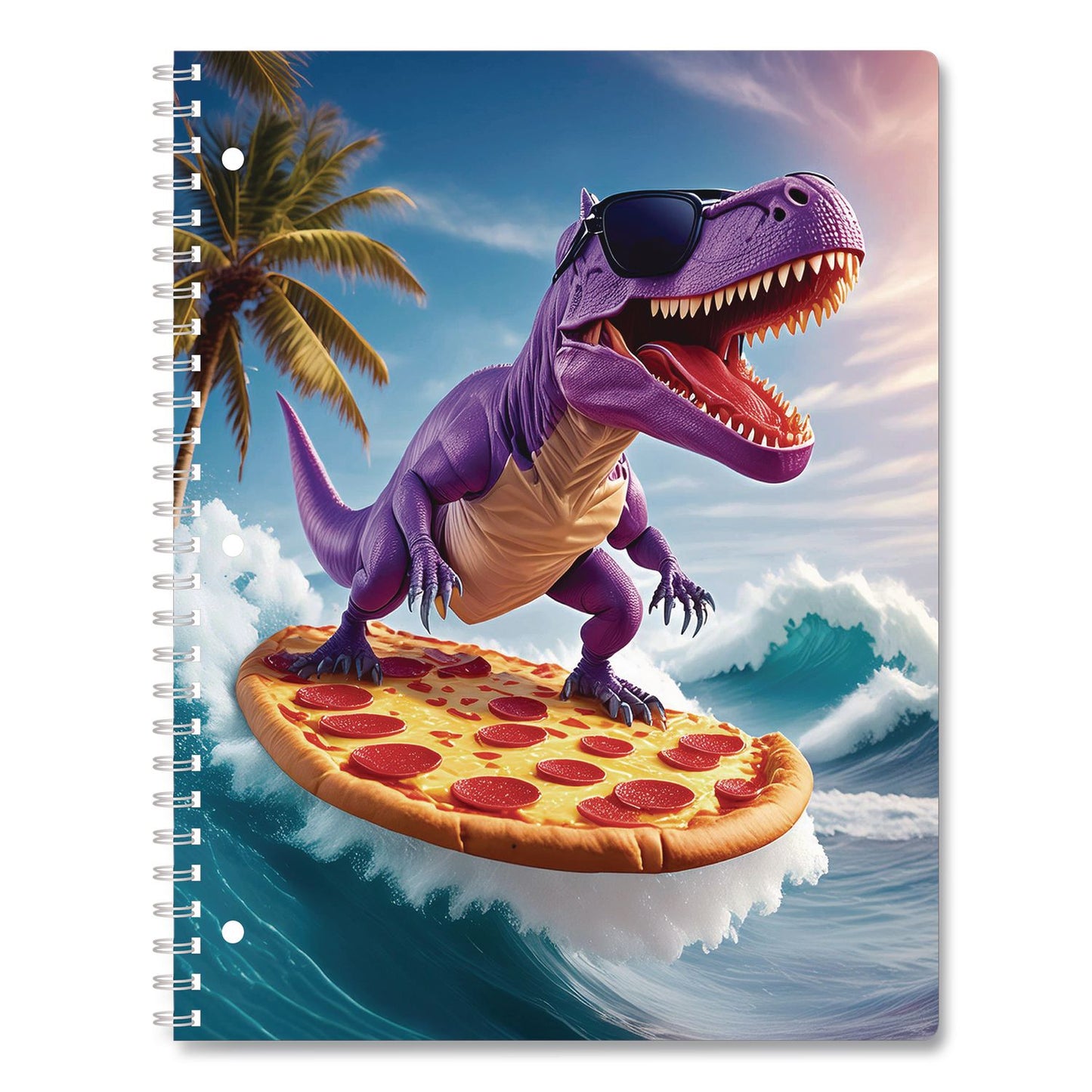 Eccolo One-Subject Notebook, Wide/Legal Rule, Dino or Shark, Randomly Assorted, (80) 11 x 8.5 Sheets (WLBST845D)