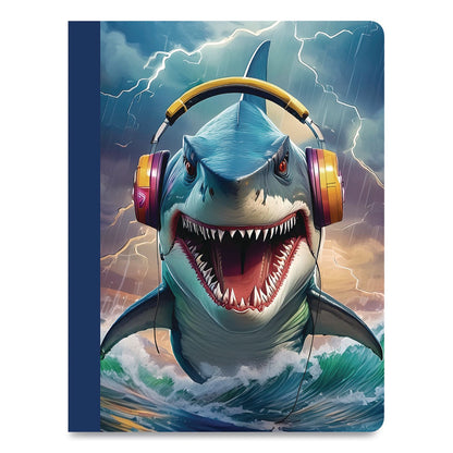 Eccolo Composition Notebooks, Wide/Legal Rule, Dino or Shark, Randomly Assorted, (80) 9.75 x 7.5 Sheets (WLBST844D)