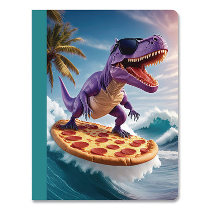 Eccolo Composition Notebooks, Wide/Legal Rule, Dino or Shark, Randomly Assorted, (80) 9.75 x 7.5 Sheets (WLBST844D)