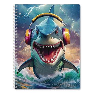 Eccolo One-Subject Notebook, Wide/Legal Rule, Dino or Shark, Randomly Assorted, (80) 11 x 8.5 Sheets (WLBST845D)