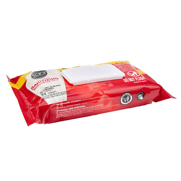 Sani Professional® No-Rinse Sanitizing Multi-Surface Premoistened Alcohol Based Manual Pull Wipe 72 Count Soft Pack Alcohol Scent NonSterile (1078668_PK)