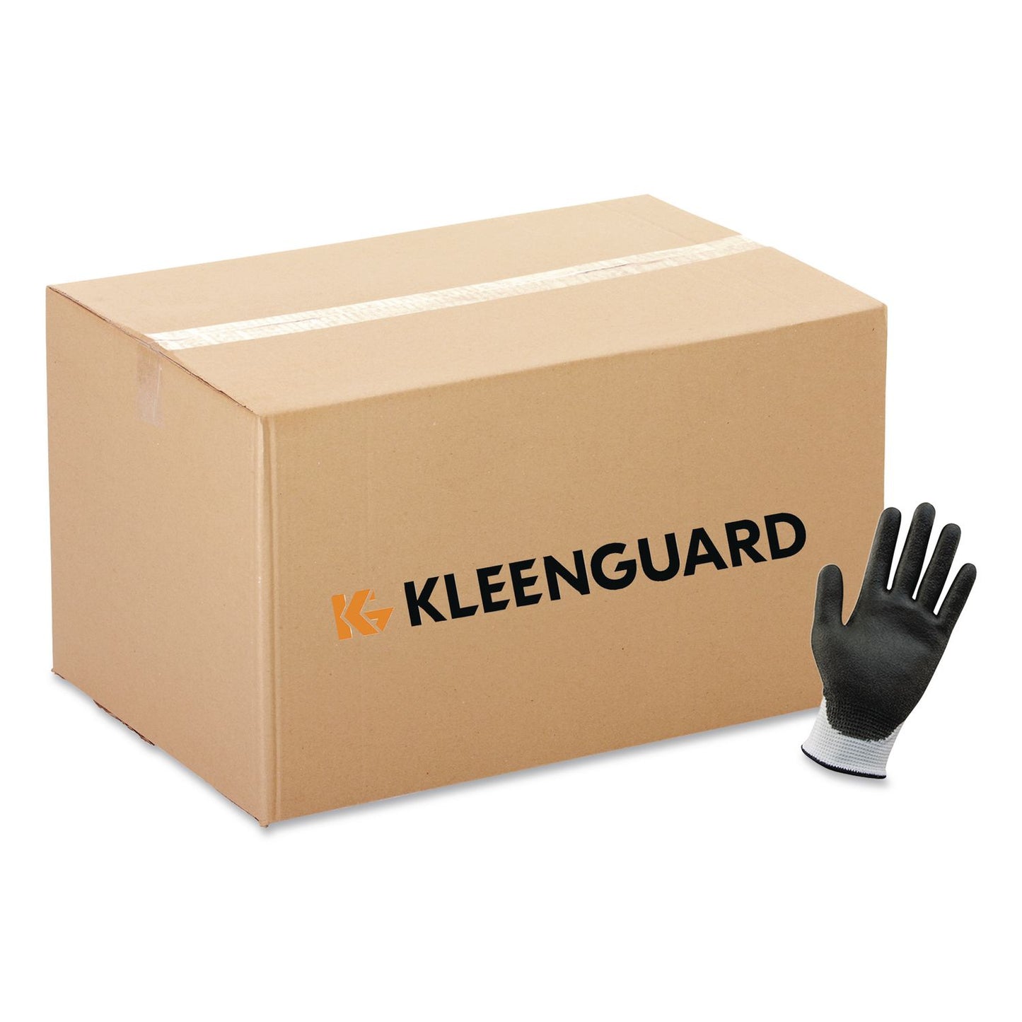 KleenGuard™ G60 ANSI Level 2 Cut-Resistant Gloves, EN388: 4343, 8.86" Long, Medium (Size 8), White/Black, 12 Pairs/Carton (KCC38690)
