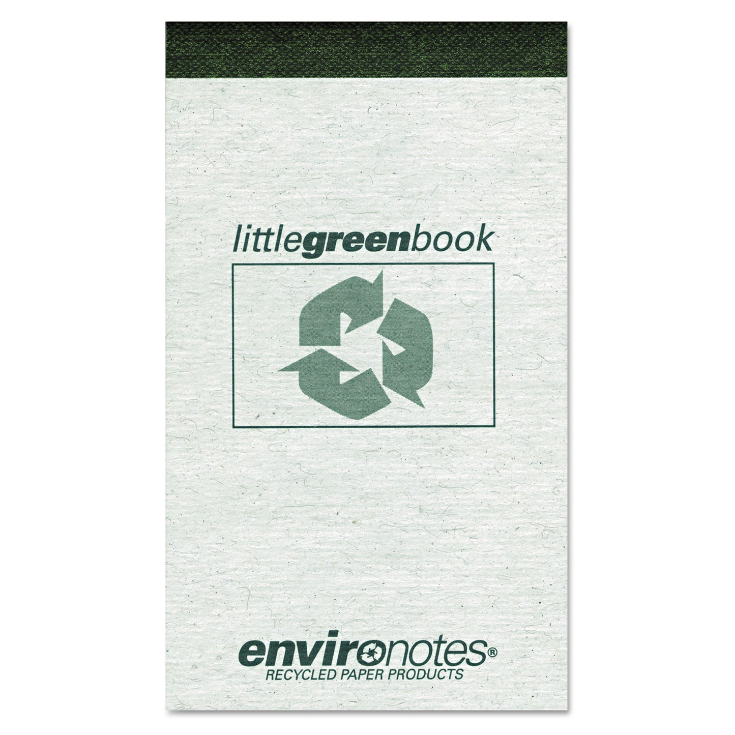 Roaring Spring® Environotes Little Green Notepad, Gray Cover, Wide/Legal Rule, (60) White 3 x 5 Sheets (ROA77355)
