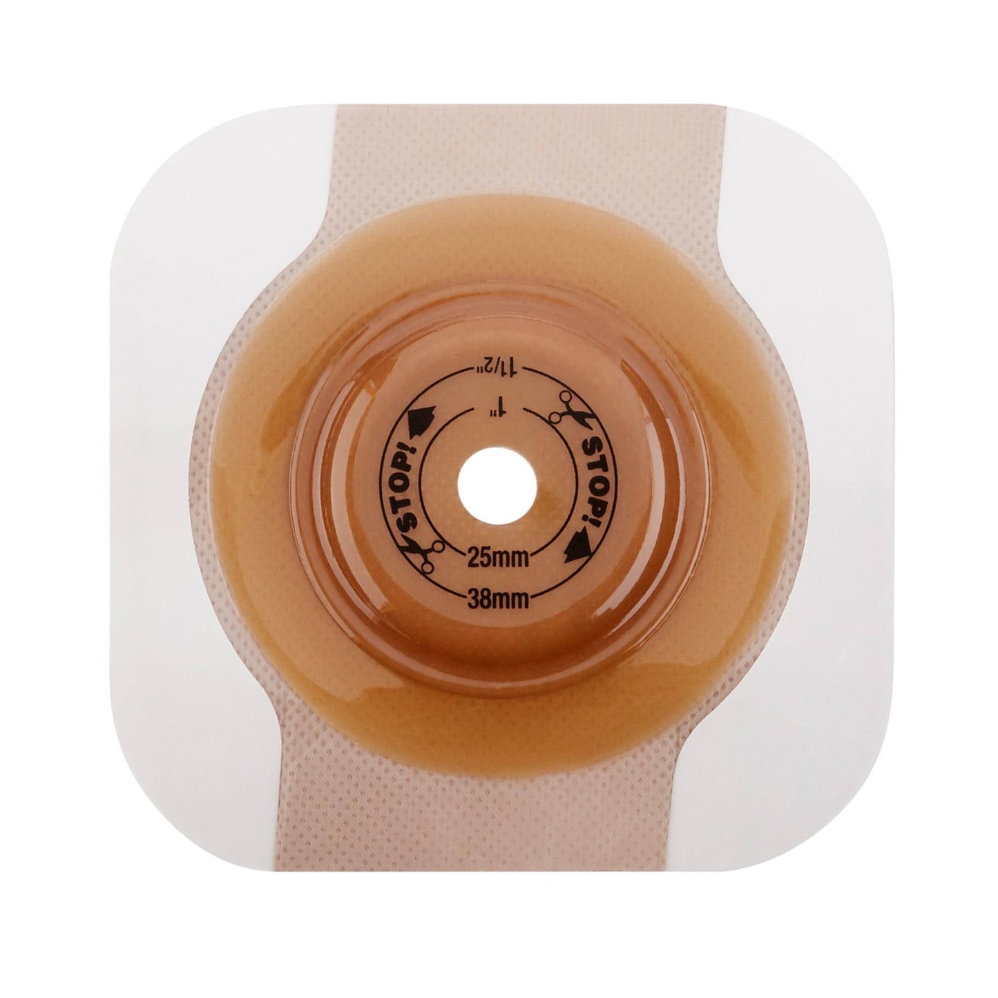 FlexTend™ Ostomy Barrier Trim to Fit, Extended Wear Adhesive Tape 57 mm Flange Red Code System Hydrocolloid Up to 1-1/2 Inch Opening (485634_BX)