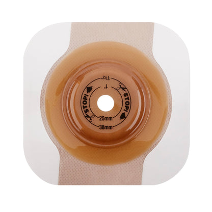 FlexTend™ Ostomy Barrier Trim to Fit, Extended Wear Adhesive Tape 57 mm Flange Red Code System Hydrocolloid Up to 1-1/2 Inch Opening (485634_BX)