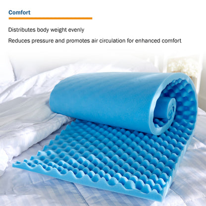 McKesson Mattress Overlay Pressure Redistribution Type 72 L X 20 W X 2 H Inch For Use with Bed Mattresses (929216_EA)