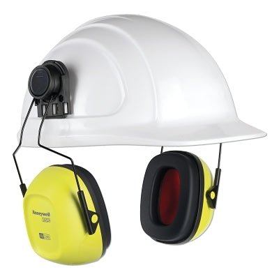 Honeywell VeriShield™ 100 Series Passive Earmuffs, 27 dB, Hi-Viz Yellow, Hard Hat, VS130HHV (154-1035127-VS)