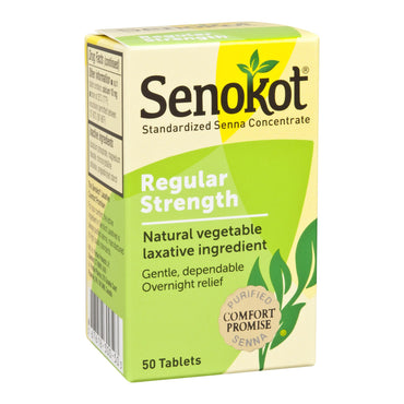 Senokot® Laxative Tablet 50 per Bottle 8.6 mg Strength Sennosides (830858_BT)