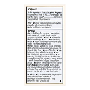 Foster & Thrive™ Nightime Pain / Allergy Relief 200 mg - 38 mg Strength Ibuprofen / Diphenhydramine Capsule 40 per Bottle (1238989_BT)