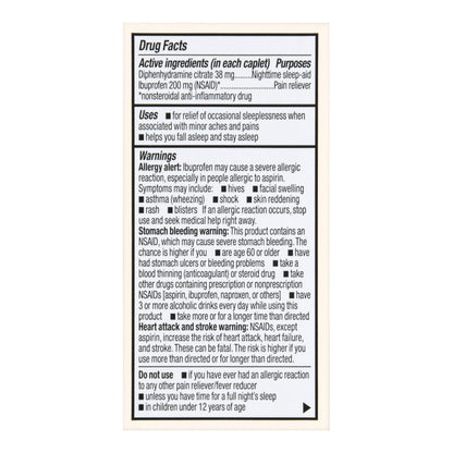 Foster & Thrive™ Nightime Pain / Allergy Relief 200 mg - 38 mg Strength Ibuprofen / Diphenhydramine Capsule 40 per Bottle (1238989_BT)