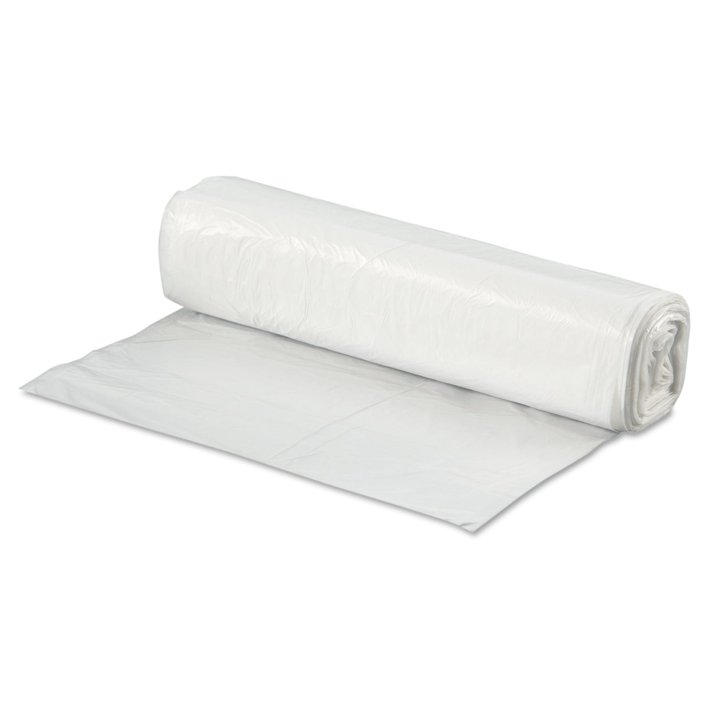 Boardwalk® High-Density Can Liners, 33 gal, 9 mic, 33" x 39", Natural, Perforated Roll, 25 Bags/Roll, 20 Rolls/Carton (BWK333912)