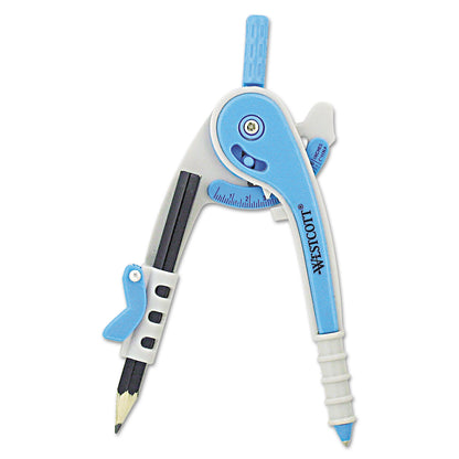 Acme United Plastic Safety Compass with Pencil, 6" Maximum Diameter, Assorted Colors (ACM13017)