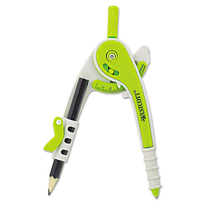 Acme United Plastic Safety Compass with Pencil, 6" Maximum Diameter, Assorted Colors (ACM13017)
