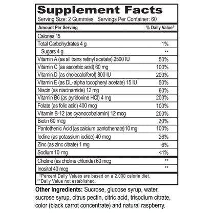 YumV's™ Multivitamin Supplement Gummy 60 per Bottle (1103326_BT)