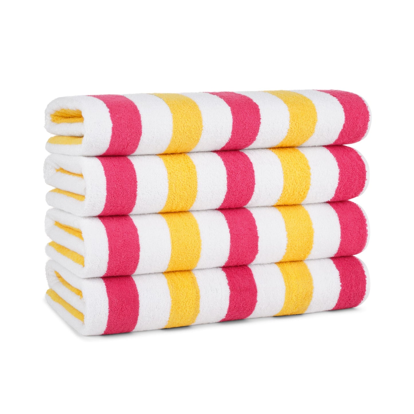 Hospeco® Cabo Cabana Beach Towel 30x70 Red/Yellow, 4/Pack (CABOCABANA-RD/YL)