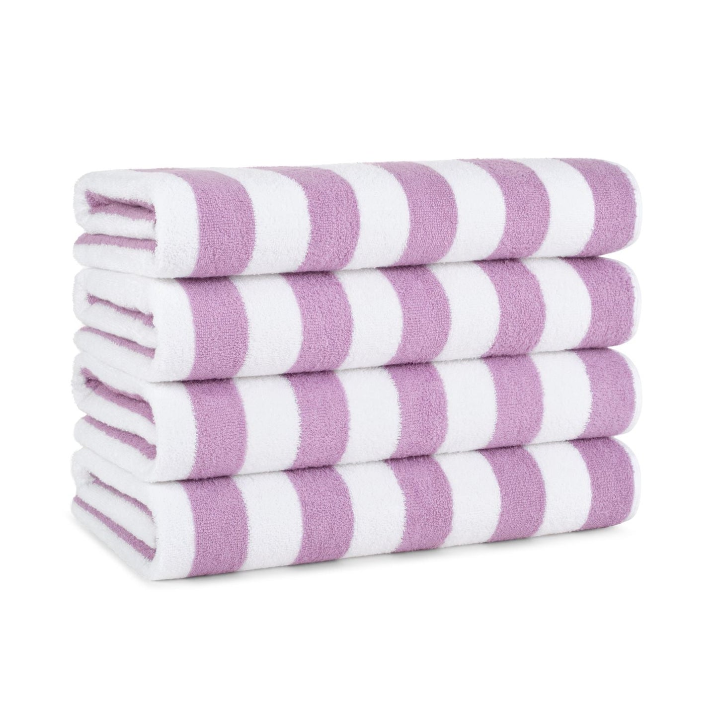 Arkwright Home California Cabana Beach Towel 30x70 Lavender (4/Pack) (PNP-CABANA-LV)