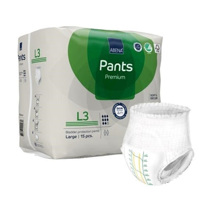 Abena® Premium Pants L3 Unisex Adult Absorbent Underwear Pull On with Tear Away Seams Large Disposable Heavy Absorbency (1218235_PK)
