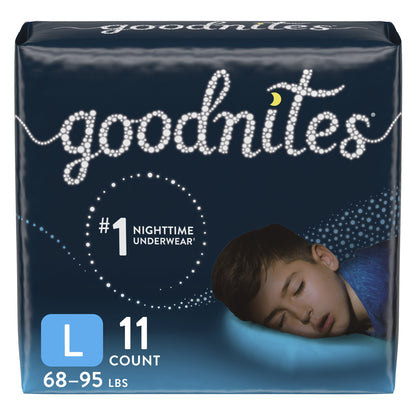 GoodNites® Male Youth Absorbent Underwear Pull On with Tear Away Seams Large Disposable Heavy Absorbency (1184209_CS)