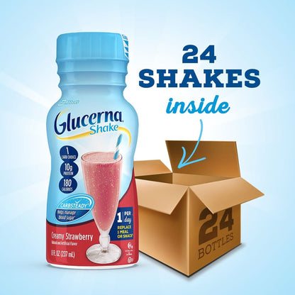 Glucerna® Original Shake Oral Supplement Creamy Strawberry Flavor Liquid 8 oz. Bottle (649275_PK)