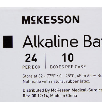 McKesson Alkaline Battery AA Cell 1.5V Disposable 24 Pack (911657_CS)