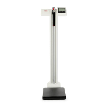 seca® 777 Physician Column Scale Digital Display 550 lbs. / 250 kg Capacity White Battery Operated (1180371_EA)