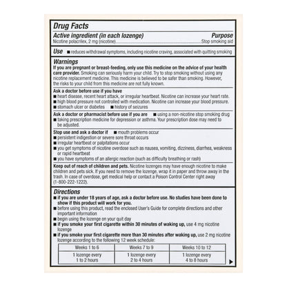 Foster & Thrive™ Stop Smoking Aid 2 mg Strength Lozenge (1238914_PK)