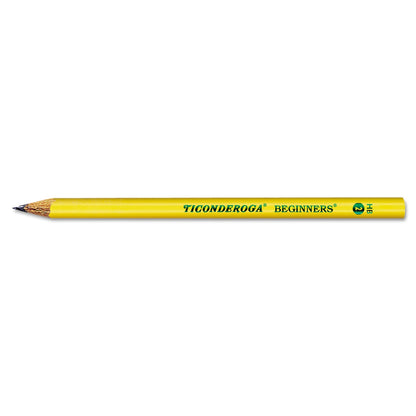 dixon-r-ticonderoga-beginners-woodcase-pencil-with-microban-hb-2-black-lead-yellow-barrel-dozen-dix130800002_1
