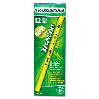 dixon-r-ticonderoga-beginners-woodcase-pencil-with-microban-hb-2-black-lead-yellow-barrel-dozen-dix130800002_3