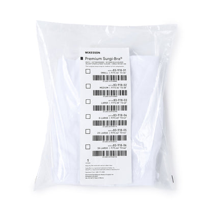 McKesson Post-Surgical Bra White 36 to 38 Inch (524640_EA)