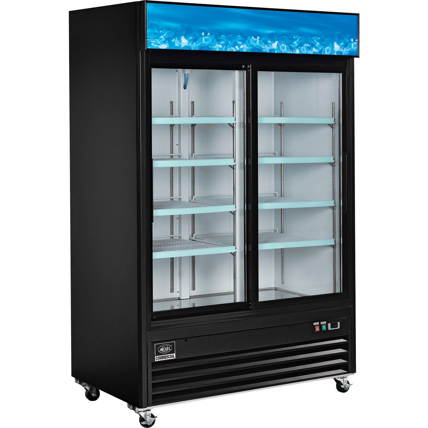 Nexel Merchandiser Refrigerator, 2 Glass Doors, 45 Cu. Ft. (WB243006)