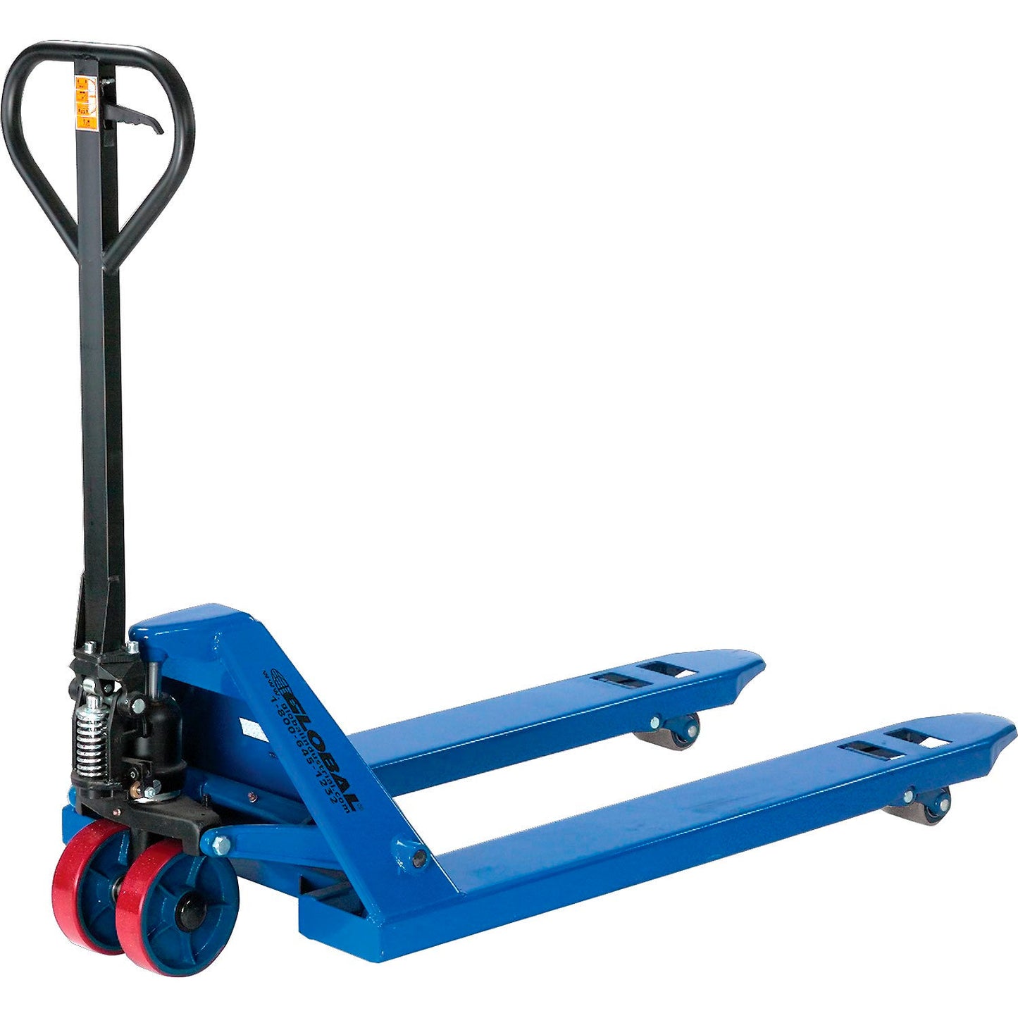 Global Industrial Premium Low-Profile Narrow Fork Manual Pallet Jack, 4500 lb Cap, 21x48 Forks (WB168039)