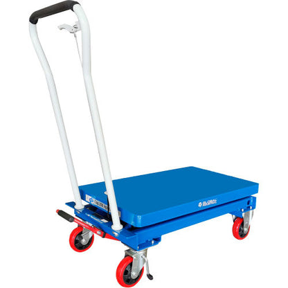 Global Industrial Mobile Scissor Lift Table 1650 Lb. Cap. - Single Scissor - 39 x 20 Platform (WB168076)