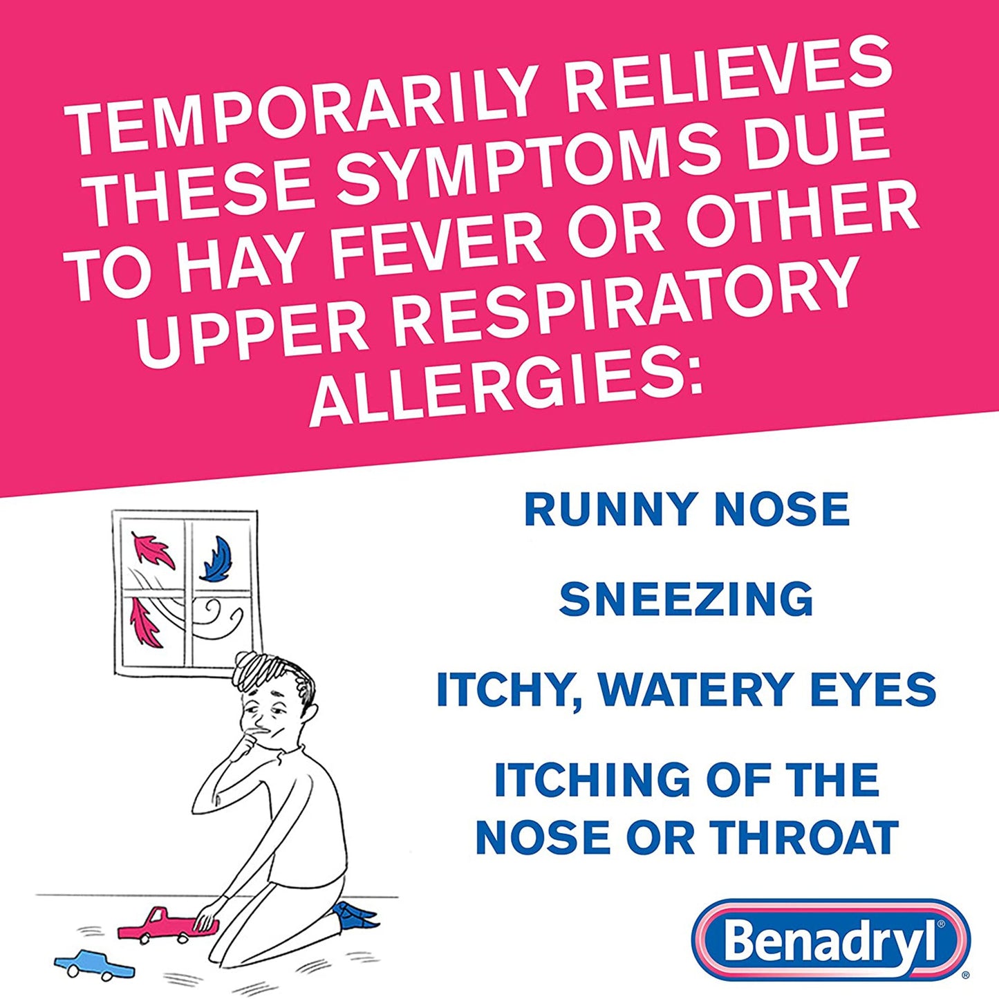 Benadryl® Allergy Relief 25 mg Strength Tablet 24 per Box (783320_CS)