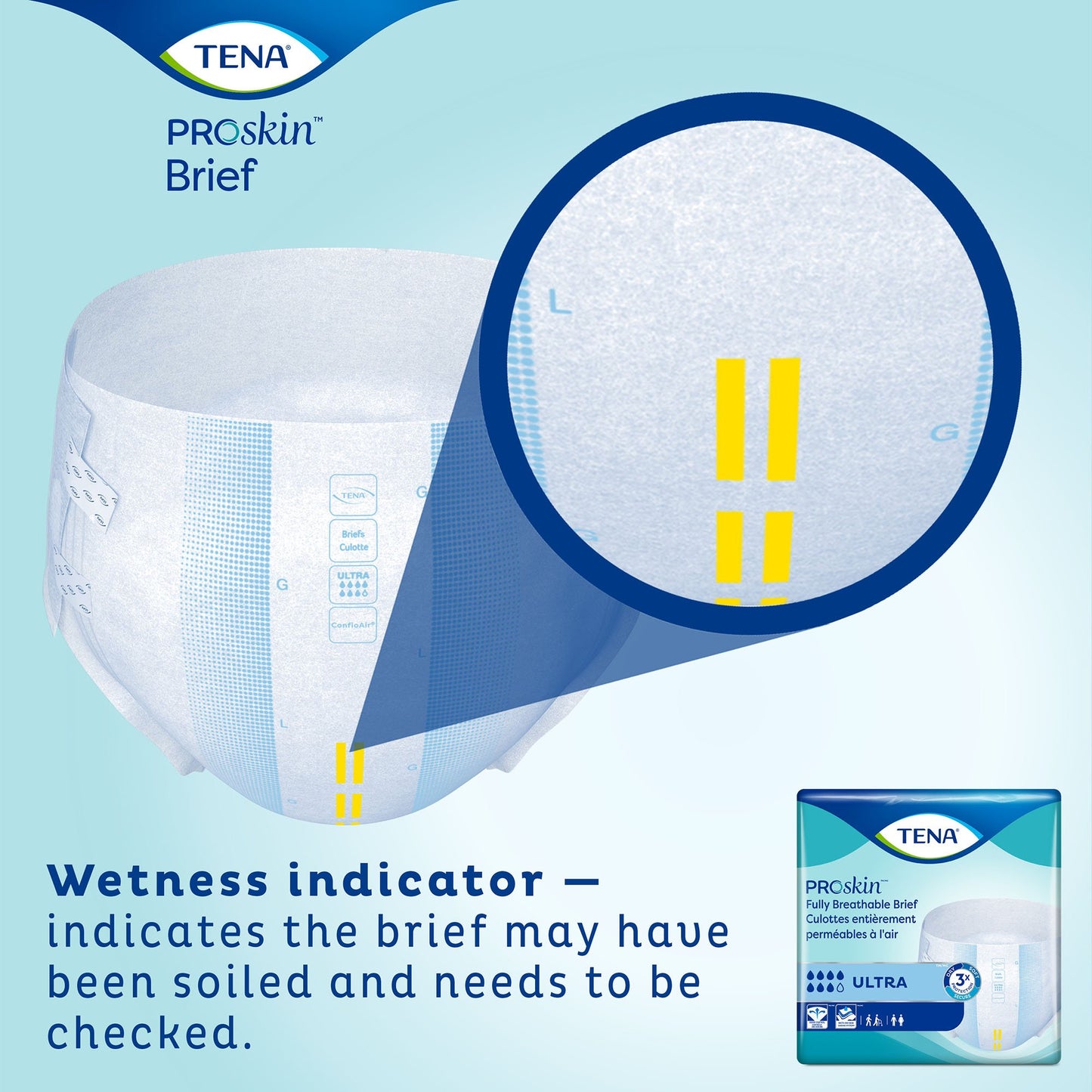 TENA ProSkin™ Ultra Unisex Adult Incontinence Brief Large Disposable Heavy Absorbency (321487_BG)