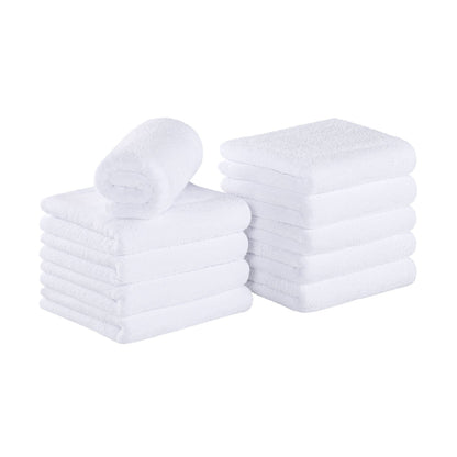 Arkwright Home Bck2U Coral Fleece Salon Towel 16x27 White (10/Pack) (PNP915117WH)